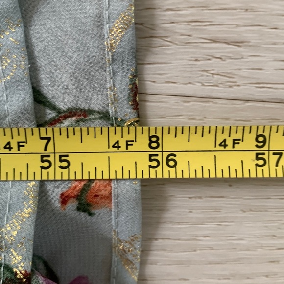 NWT Baltic Born Kearny Ruffle Maxi Dress blue gold shimmer party‎ wedding guest - Picture 10 of 16